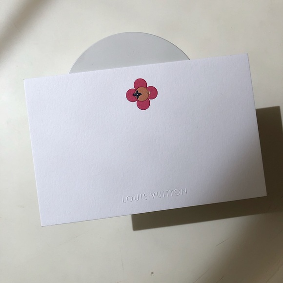 Louis Vuitton Vivienne Note Greeting Blank Card Print Poster Authentic - Picture 1 of 4